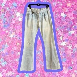 Abercrombie Fitch Vintage Y2K 90s Low Rise Jeans 4 6 8 R Bootcut Denim Hollister